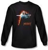 Hobbit Shirt Unexpected Journey Loyalty Fire Black Long Sleeve Tee