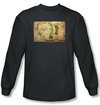 Hobbit Shirt Unexpected Journey Loyalty Map Charcoal Long Sleeve Tee