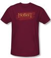 Hobbit Shirt Unexpected Journey Loyalty Red Logo Cardinal Slim Fit Tee