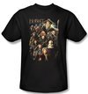 Hobbit Shirt Unexpected Journey Loyalty Somber Company Black Adult Tee