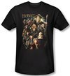 Hobbit Shirt Unexpected Journey Loyalty Somber Company Black Slim Fit