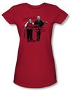 Hot Fuzz Juniors T-shirt Movie Days Work Red Tee Shirt