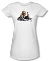 Hot Fuzz Juniors T-shirt Movie Just Got Real White Tee Shirt