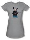 Hot Fuzz Juniors T-shirt Movie Morning Silver Tee Shirt