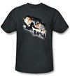 Hot Fuzz Kids T-shirt Movie Punch That Charcoal Tee Shirt Youth