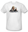 Hot Fuzz T-shirt Movie Just Got Real Adult White Slim Fit Tee Shirt