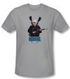 Hot Fuzz T-shirt Movie Morning Adult Silver Slim Fit Tee Shirt