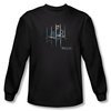 House Shirt Behind Bars Long Sleeve Black Tee T-Shirt