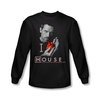 House Shirt I Heart House Long Sleeve Black Tee T-Shirt