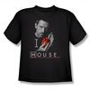 House Shirt Kids I Heart House Black T-Shirt