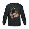 House Shirt Rock The House Long Sleeve Charcoal Tee T-Shirt