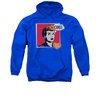 I Love Lucy Hoodie Sweatshirt I Love Worhol Omg Royal Blue Adult Hoody Sweat Shirt