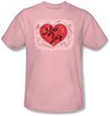 I Love Lucy Logo Shirt - Classic TV Show Adult Pink Tee