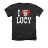 I Love Lucy Shirt Adult Heather Black Tee T-Shirt