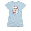 I Love Lucy Shirt Beard Flakes Juniors Light Blue Tee T-Shirt