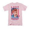 I Love Lucy Shirt For President Adult Pink Tee T-Shirt