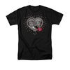 I Love Lucy Shirt Hearts And Dots Adult Black Tee T-Shirt