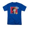 I Love Lucy Shirt I Love Worhol Omg Adult Royal Blue Tee T-Shirt