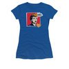 I Love Lucy Shirt I Love Worhol Omg Juniors Royal Blue Tee T-Shirt