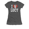 I Love Lucy Shirt Juniors Black Tee T-Shirt