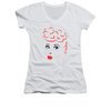 I Love Lucy Shirt Juniors V Neck Lines Face White Tee T-Shirt