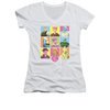 I Love Lucy Shirt Juniors V Neck So Many Faces White Tee T-Shirt