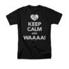 I Love Lucy Shirt Keep Calm Waaa Adult Black Tee T-Shirt