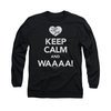 I Love Lucy Shirt Keep Calm Waaa Long Sleeve Black Tee T-Shirt