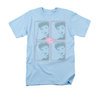 I Love Lucy Shirt Lucy Squared Adult Light Blue Tee T-Shirt