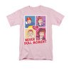 I Love Lucy Shirt Panels Adult Pink Tee T-Shirt