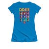 I Love Lucy Shirt Worhol Juniors Turquoise Tee T-Shirt