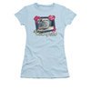 I Love Lucy Shirt Work Of Art Juniors Light Blue Tee T-Shirt