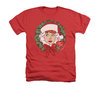 I Love Lucy Shirt Wreath Adult Heather Red Tee T-Shirt