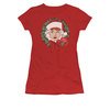 I Love Lucy Shirt Wreath Juniors Red Tee T-Shirt