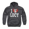 I Love Lucy Youth Hoodie Black Kids Hoody