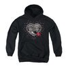 I Love Lucy Youth Hoodie Hearts And Dots Black Kids Hoody