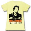 James Dean Juniors Shirt California Yellow Tee T-Shirt