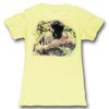 James Dean Juniors Shirt Cloudy Yellow Tee T-Shirt