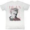 James Dean Shirt Faded Dean Adult White Tee T-Shirt