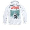 Jaws Hoodie Vintage Poster White Sweatshirt Hoody