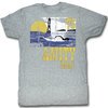 Jaws Shirt Amity Island 75 Adult Grey Tee T-Shirt