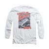 Jaws Shirt Block Chum Long Sleeve White Tee T-Shirt