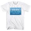 Jaws Shirt Blue Don&#039;t Go In The Water White T-Shirt