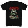 Jaws Shirt Flowers Black T-Shirt