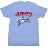 Jaws Shirt Jaws Halftone Adult Light Blue Tee T-Shirt