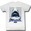 Jaws Shirt Jawsome Adult White Tee T-Shirt