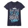 Jaws Shirt Juniors Bigger Boat Navy T-Shirt