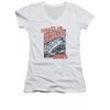 Jaws Shirt Juniors V Neck Block Chum White T-Shirt