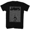 Jaws Shirt Juniors White Lines Black T-Shirt