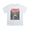 Jaws Shirt Kids Block Classic Fear White T-Shirt